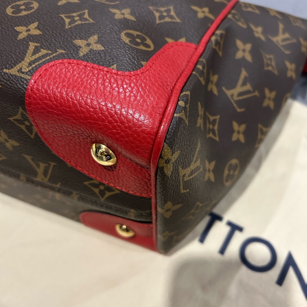 Louis Vuitton Red and Brown Monogram Tote(Estrella new model) - Picture 11 of 16